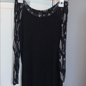 Black Shirt With Arrows